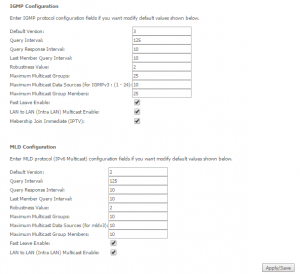Tweak Multicast Settings