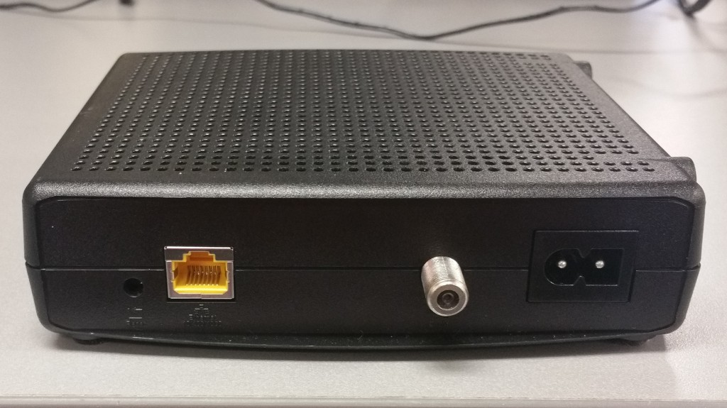 Arris CM820 Cable Modem Back