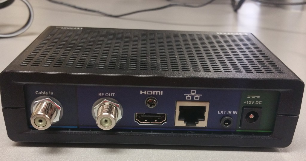 Arris DCX525e HDMI Only Standard Cable STB Back