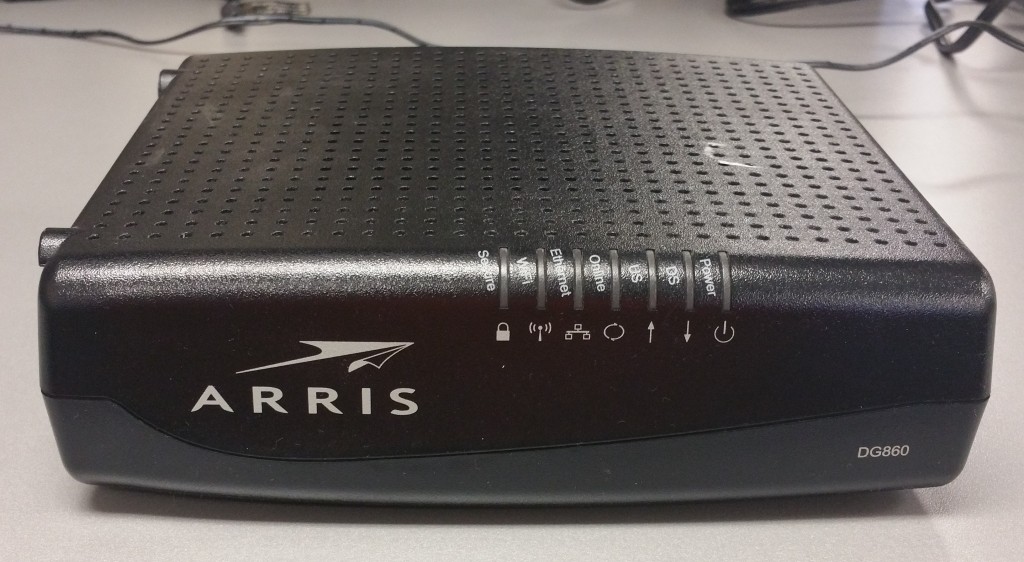 Arris DG860 Cable Modem Front