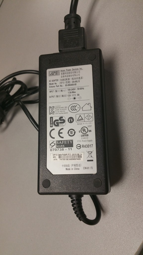 Entone Janus IPTV PVR STB Power Supply