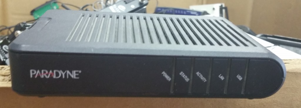 Paradyne ADSL Modem Front